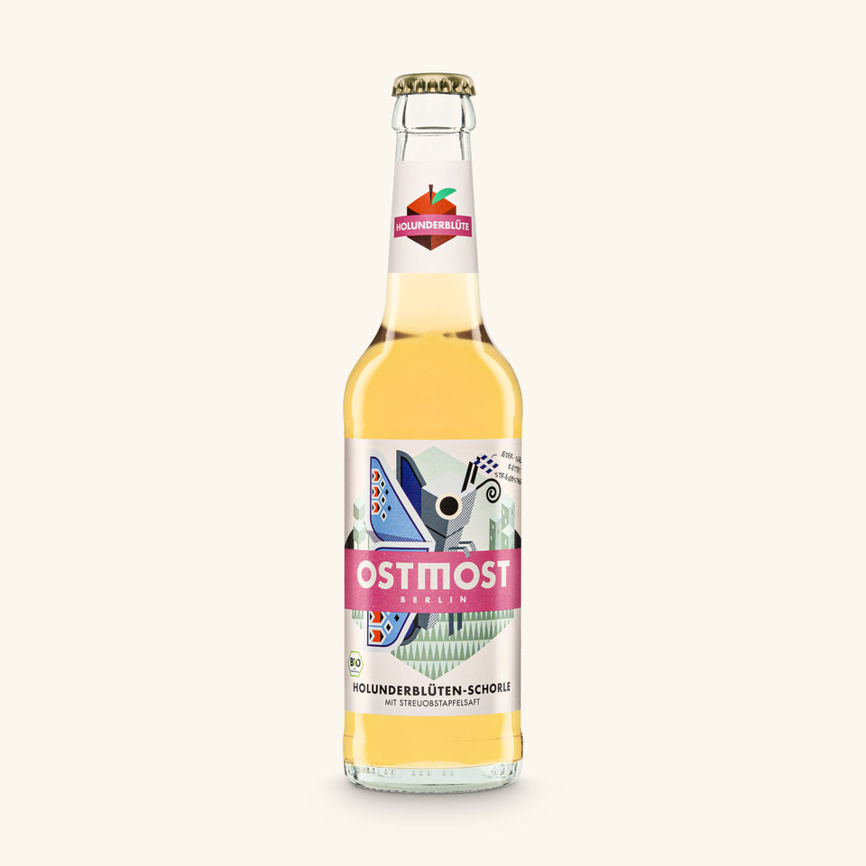 Flasche Holunderblüte