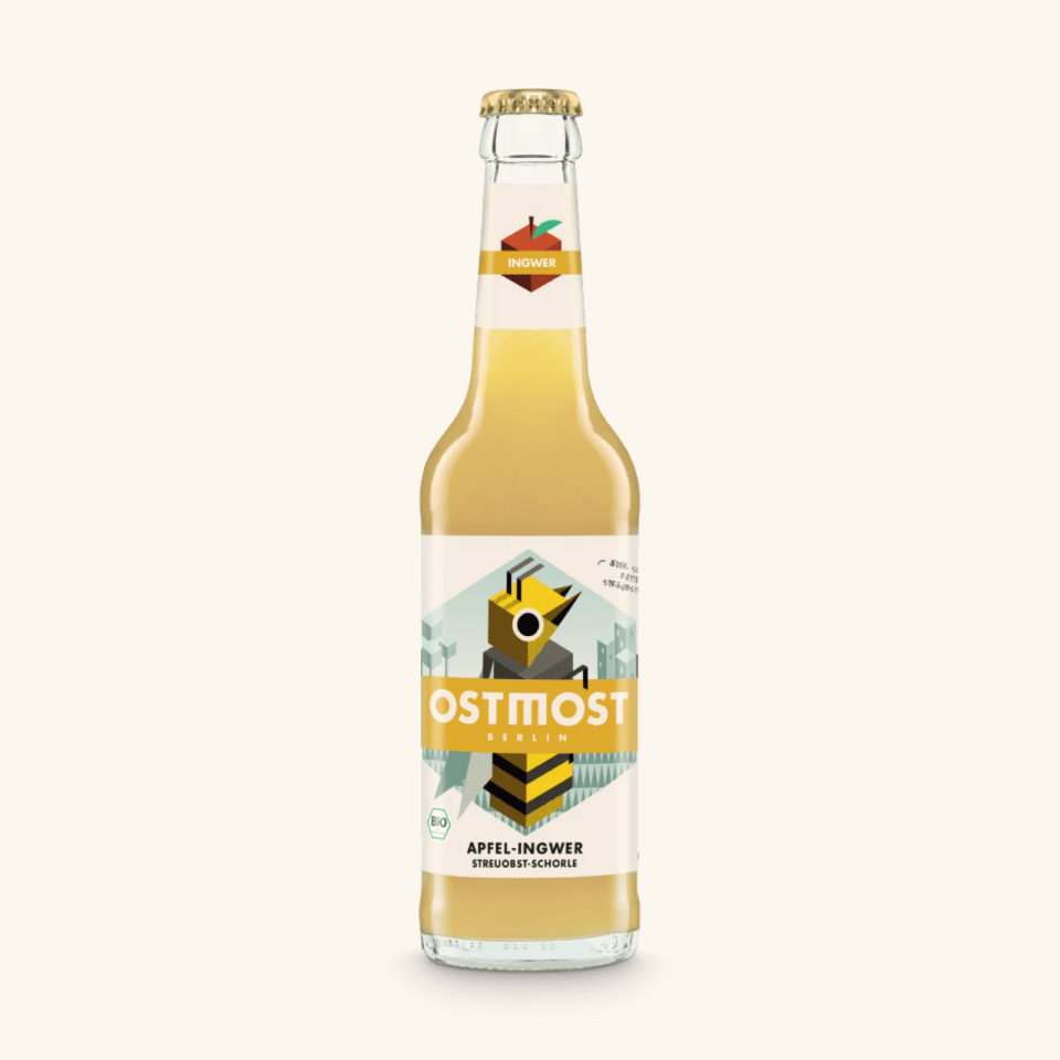 Flasche Apfel-Ingwer
