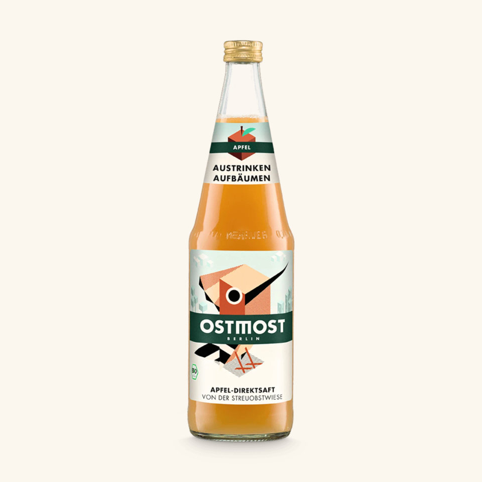 Flasche Apfel groß