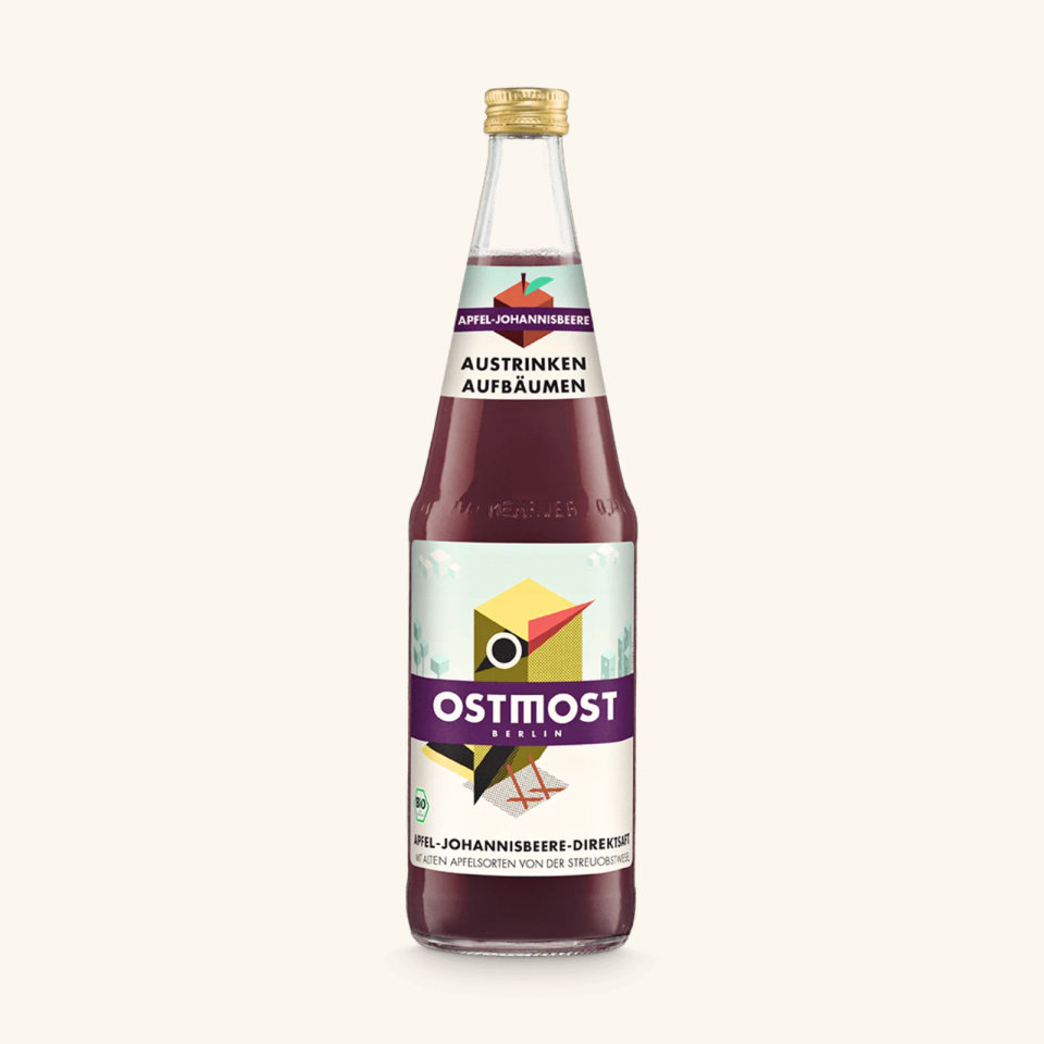 Flasche Apfel-Johannisbeere