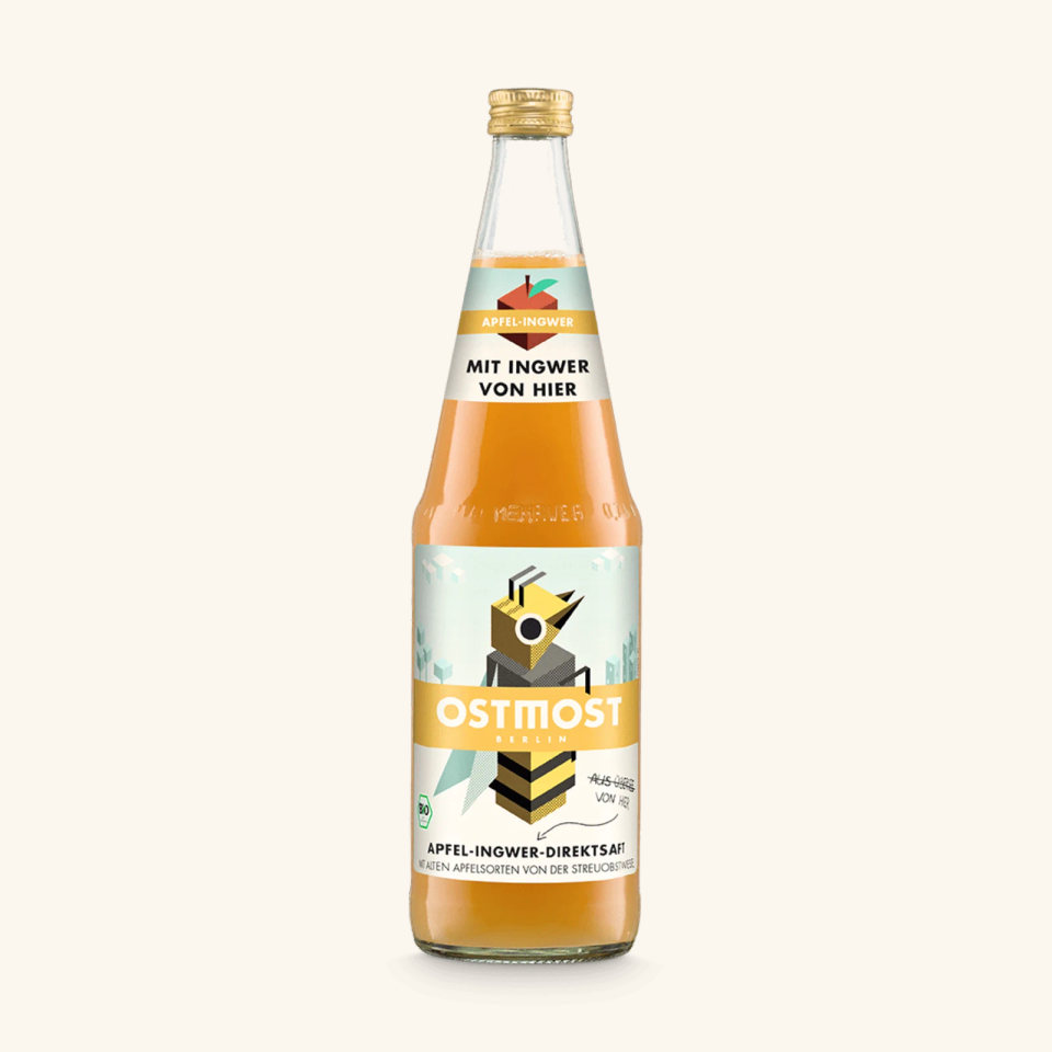 Flasche Apfel-Ingwer