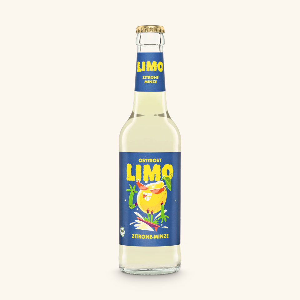 Flasche Zitrone Minze