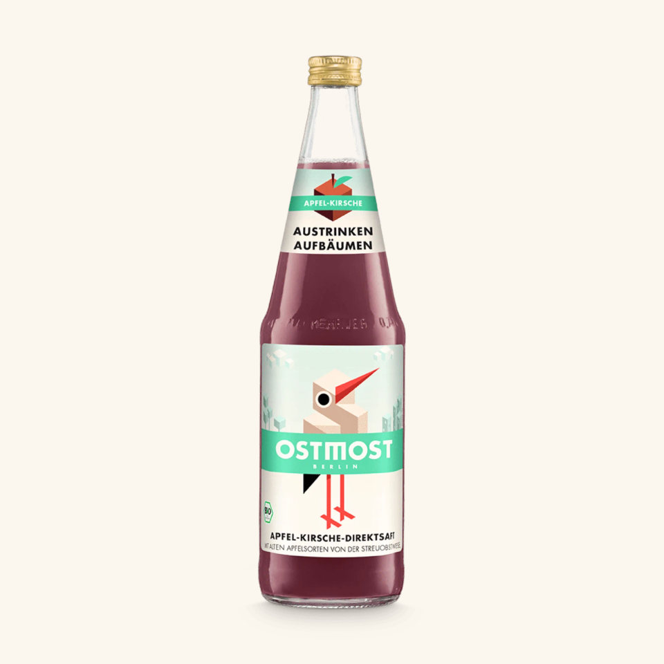 Flasche Apfel-Kirsche
